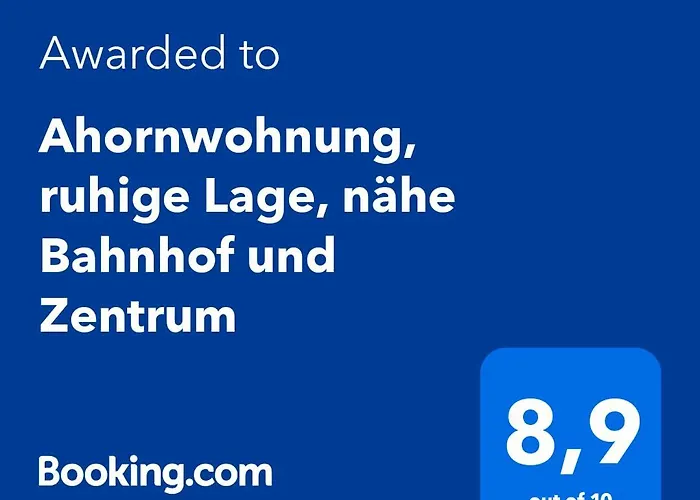 Ahornwohnung, Ruhige Lage, Naehe Bahnhof Und Zentrum *